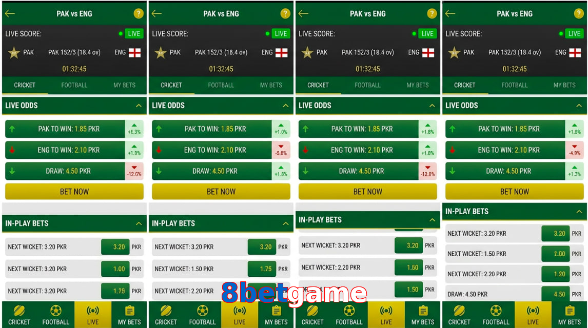 Game list for 8Betgame bet section